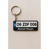 Elite Kişiye Özel Plakalı Anahtarlık - Özel Isimli Anahtarlık - Kişiye Özel Hediye 1 Adet