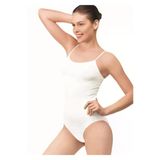Elite Life Dikişsiz Ince Askılı Kadın Body 874 - L - XL - Beyaz