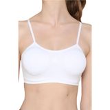 Elite Life Spor Sütyeni, 3 Adet, Beyaz, İp Askılı Destekli Büstiyer, L/XL Beden