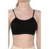 Elite Life Spor Sütyeni, Siyah, İp Askılı Destekli Büstiyer, L/XL Beden