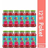 Elite Naturel 12'li Kids Organik Elma-Çilek-Limon Meyve Suyu 200 ml