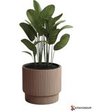Elite Vega Model Büyük Dekoratif Modern Saksı ve Vazo 30 Lt ( 36.6 cm x 36.6 cm ) Iç Hazneli 1 Adet