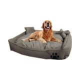 Elite Yıkanabilir Ultra Soft Köpek Yatağı L Boy 90 x 70 CM gri