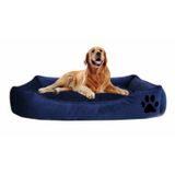 Elite Yıkanabilir Ultra Soft Köpek Yatağı L Boy 90 x 70 CM lacivert