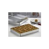 ELİTEHOME Alüminyum fırın tepsisi 30x40cm, hafif ve dayanıklı, baklava, börek ve yemekler için ideal