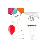 Elıtetıme 20 Ad Plastik Balon Çubuğu Ve Hunisi Set (Huni:4,5Cm,Çubuk:35cm)