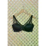 EliteWomans TYC00375155521 Kadın Siyah Tül Kaplı Toparlayıcı Soft Cup Sütyen 9200