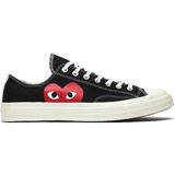 Elitime Converse Chuck Taylor All-Star 70 Ox Comme Des Garcons Play Black (Orjinal Ürün) - Siyah