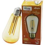 Elitled St-64 4W - E27 Gold Color Flament LED Rustik Ampul 500LUMEN Kırılmaz Gövde (3)