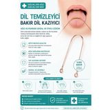 Elitse Bakır Dil Temizleme Aparatı – Dil Temizleyici – Ağız Bakım Aparatı – Dil Kazıyıcı – Metal Dil Temizleme Ekipmanı - Belirtilmemiş