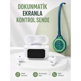 Elitse Bluetooth 5.4 Kablosuz Kulaklık Yeşil Askılı Analog Charm Saat Ikili Set - Belirtilmemiş