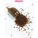 Elitse Dökme Cam Kum Boncuk (11/0) 2 mm - 60 Gram - Çok Koyu Turuncu - BNC064