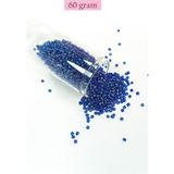 Elitse Dökme Cam Kum Boncuk (11/0) 2 mm - 60 Gram - Koyu Mavi - BNC052