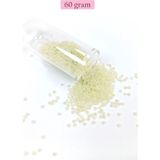 Elitse Dökme Cam Kum Boncuk (11/0) 2 mm - 60 Gram - Krem - BNC047