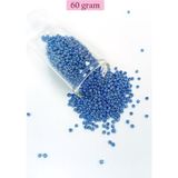 Elitse Dökme Cam Kum Boncuk (11/0) 2 mm - 60 Gram - Mavi - BNC044