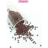 Elitse Dökme Cam Kum Boncuk (8/0) 3 mm - 60 Gram - Parlak Koyu Kestane - BNC209