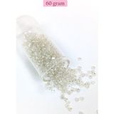 Elitse Dökme Cam Kum Boncuk (8/0) 3 mm - 60 Gram - Şeffaf Gümüş - BNC201