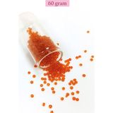 Elitse Dökme Cam Kum Boncuk (8/0) 3 mm - 60 Gram - Şeffaf Turuncu - BNC206