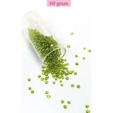 Elitse Dökme Cam Kum Boncuk (8/0) 3 mm - 60 Gram - Şeffaf Yeşil - BNC208