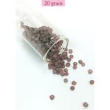 Elitse Dökme Cam Kum Boncuk Büyük Boy (6/0) 4 mm - 20 Gram - Şeffaf Gri - BNC105