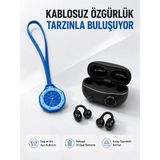 Elitse Kablosuz Kulaklık ve Mavi Çanta Charm Saat Kampanya Seti Taşınabilir Günlük Kullanım - Belirtilmemiş