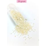 Elitse Kesme Cam Boncuk 2mm - 20 Gram - Krem -BNC336