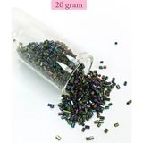 Elitse Kesme Cam Boncuk 2mm - 20 Gram - Parlak Alacalı -BNC304