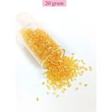 Elitse Kesme Cam Boncuk 2mm - 20 Gram - Şeffaf Koyu Sarı -BNC313