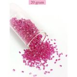 Elitse Kesme Cam Boncuk 2mm - 20 Gram - Şeffaf Pembe -BNC334