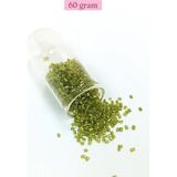 Elitse Kesme Cam Boncuk 2mm - 60 Gram - Şeffaf Çimen Yeşili - BNC393