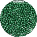 Elitse Koyu Yeşil Renk 4 mm Yaklaşık 220 Adet/20 Gram Cam Boncuk Oya Yazma Bileklik ve Kolye