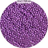 Elitse Mor Renk 4 mm Yaklaşık 1100 Adet / 100 Gram Cam Boncuk Oya Yazma Bileklik ve Kolye