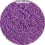 Elitse Mor Renk 4 mm Yaklaşık 220 Adet/20 Gram Cam Boncuk Oya Yazma Bileklik ve Kolye