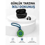 Elitse Şarj Kutulu Kablosuz Kulaklık ve Yeşil Askılı Analog Çanta Saati Avantajlı Ikili Set - Belirtilmemiş
