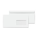 Elitstore Diplomat Zarf Beyaz Pencereli Silikonlu 90 Gr. 10.5 Cm X 24 Cm 100'Lü Paket