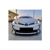 ElitTuning Toyota Corolla Ön Lip Yeni Kasa Piano Black Tampon Eki 3 Parca