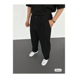 ElitWear Erkek Baggy Fit Rahat Kalıp Beli Lastikli ve Pileli Pantolon