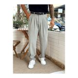 ElitWear Erkek Baggy Fit Rahat Kalıp Pileli Trend Pantolon