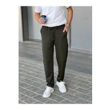 ElitWear Erkek Beli Lastikli Ve Ipli Rahat Kalıp Chino Baggy Pantolon