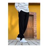 ElitWear Erkek Rahat Kalıp Fitilli Kumaş Relaxed Pantolon