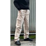 ElitWear Erkek Rahat Kalıp Kargo Cep Baggy Pantolon Haki