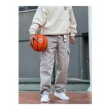 ElitWear Gri Renk Erkek Kargo Cepli Gabardin Baggy Bol Pantolon
