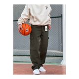 ElitWear Haki Renk Erkek Kargo Cepli Gabardin Baggy Bol Pantolon