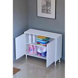 Eliusta Arden 100 Cm Beyaz 2 Bölmeli Banyo Düzenleyici Dolap 1 Raflı Çok Amaçlı Mutfak Dolabı 100X75x32,5 Cm