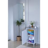 Eliusta Arden 40 Cm Beyaz 2 Bölmeli Banyo Düzenleyici Dolap 1 Raflı Çok Amaçlı Mutfak Dolabı 40X75x32,5 Cm