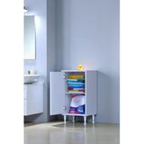 Eliusta Arden 45 Cm Beyaz 2 Bölmeli Banyo Düzenleyici Dolap 1 Raflı Çok Amaçlı Mutfak Dolabı 45X75x32,5 Cm