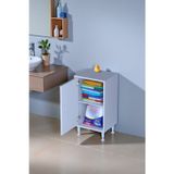 Eliusta Arden 50 Cm Beyaz 2 Bölmeli Banyo Düzenleyici Dolap 1 Raflı Çok Amaçlı Mutfak Dolabı 50X75x32,5 Cm