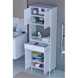 Eliusta Artex 55 Cm Yüksek Organizasyonlu Boy Dolabı 55X173x32,5 Cm Beyaz Banyo/Mutfak Dolabı