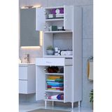 Eliusta Artex 60 Cm Yüksek Organizasyonlu Boy Dolabı 60X173x32,5 Cm Beyaz Banyo/Mutfak Dolabı