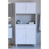 Eliusta Artex 80 Cm Yüksek Organizasyonlu Boy Dolabı 80X173x32,5 Cm Beyaz Banyo/Mutfak Dolabı